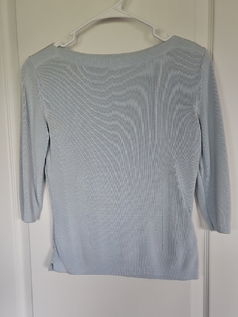Worthington Light Blue Boat Neck Knit Sweater